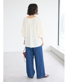 CRAFT STANDARD BOUTIQUE ピンタックホイップスリーブブラウス