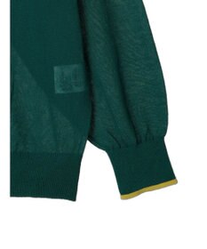 AMERICAN HOLIC バイカラーシアーニットカーディガン