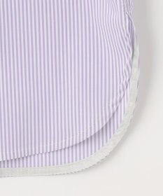 J.PRESS LADIES S 【洗える】 FAST コットンナイロン ストライプ バンドカラー ブラウス