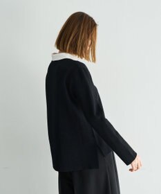 YECCA VECCA 2way襟付きレースニット