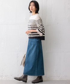 23区 【洗える】Armor-lux ベルスリーブボーダー カットソー