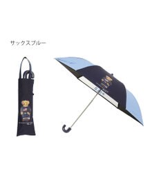 MOONBAT 【キッズ】POLO RALPH LAUREN(ポロ ラルフローレン) ポロベア 晴雨兼用 折りたたみ傘 カラーコンビ ビニール窓