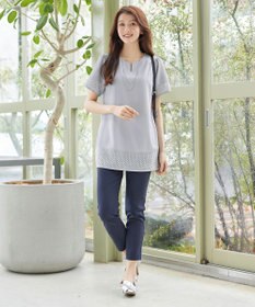 Tiaclasse 裾レース切替チュニック