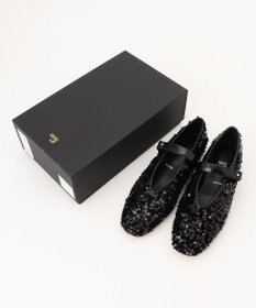 BEIGE， 【好評につき追加生産決定！・一部店舗限定】HENRI EN VARGO / MATHILDE スパンコールメリージェーン