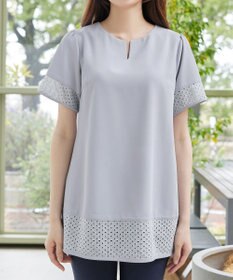 Tiaclasse 裾レース切替チュニック