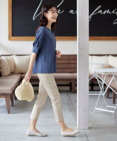 Tiaclasse L 【洗える】マトンスリーブカットソートップス