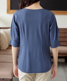 Tiaclasse L 【洗える】マトンスリーブカットソートップス