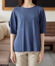 Tiaclasse L 【洗える】マトンスリーブカットソートップス