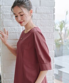 Tiaclasse L 【洗える】マトンスリーブカットソートップス