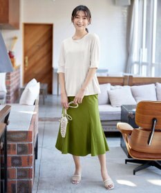 Tiaclasse L 【洗える】マトンスリーブカットソートップス