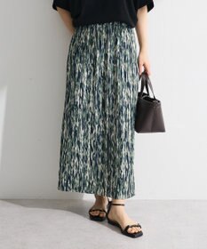 Green Parks 柄プリーツスカート