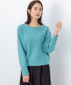 組曲 【加藤ローサさん着用】ウールカシミヤミックスボートネック ニット