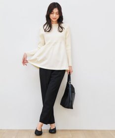 ANY リブコンビペプラムニット