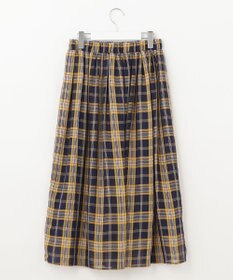 自由区 【WEB限定】シアーチェック ギャザースカート
