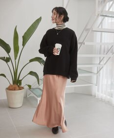 WEGO 【ユニセックス着用ITEM/裏起毛】リラックスフィットスウェットプルオーバー