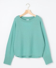 組曲 【加藤ローサさん着用】ウールカシミヤミックスボートネック ニット