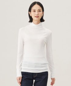 自由区 L 【洗える】ベアテレコボトルネック カットソー