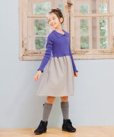 組曲 KIDS 【150-160㎝】千鳥ドッキング ワンピース