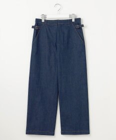 J.PRESS LADIES S 【洗える】ハイパワーデニムツイル ワイド パンツ