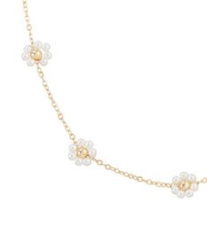 earth music&ecology ビーズフラワーネックレス