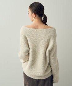 YECCA VECCA 2wayラメフェザーニット