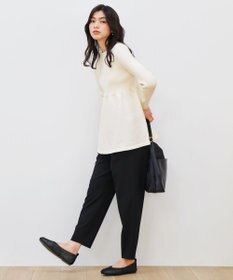 ANY リブコンビペプラムニット