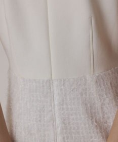 GRACE CONTINENTAL フェザー刺繍コンビワンピース