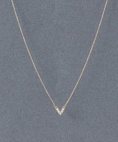 Phoebe 〈金属アレルギー対応〉Vラインミニパールネックレス　V字デザイン/小粒パール