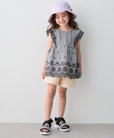 ANY KIDS ひんやり レース刺繍ブラウス