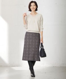 J.PRESS LADIES L 【洗える】PRINCE Vネック ニット