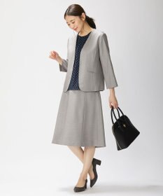 J.PRESS LADIES 【洗える・UVケア・速乾】OXIJEWELストレッチ フレアー スカート