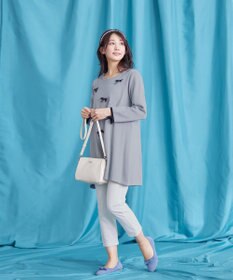 Tiaclasse L 【洗える】リボンニットチュニック