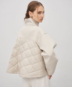 uncrave パディング×ボンディングコンビ コート