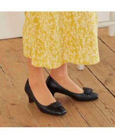 Riz raffinee <Riz raffinee>【高機能】スクエアドレープパンプス