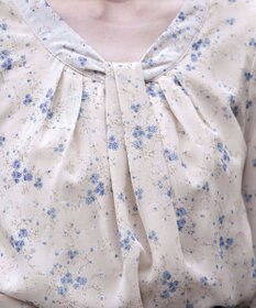 Tiaclasse 【スマート裏起毛】 ボウタイ風ブラウス