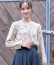 Tiaclasse 【スマート裏起毛】 ボウタイ風ブラウス