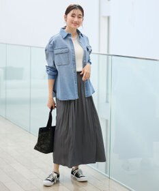 ANY L ポイントシアーリブニット