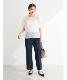 Green Parks ・ＥＬＥＮＣＡＲＥ　ＤＵＥ　フラワージャカードブラウス