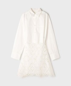 GRACE CONTINENTAL カット刺繍イレギュラーシャツ