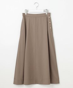 自由区 【洗える】TWラチネストレッチフレア スカート