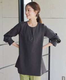 Tiaclasse L 【洗える】タックスリーブポンチチュニック