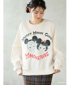 Green Parks ミッキーマウス・クラブ／フェイス裏起毛プルオーバー