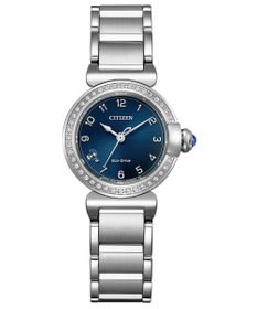 CITIZEN 【電池交換不要】ベゼルに天然39個のダイヤモンドを敷き詰めたエレガントな一本 CITIZEN L