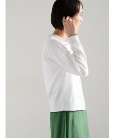 Te chichi 14G綿ポリクルーカーディガン