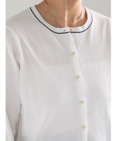 Te chichi 14G綿ポリクルーカーディガン