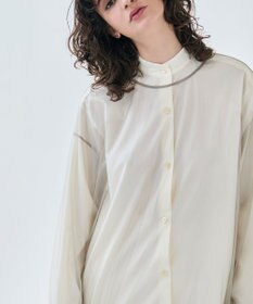 BEIGE， 【洗える・Oggi 6月号掲載】SILENE / オーバーサイズチュールブラウス