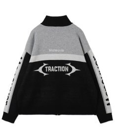 WEGO 【ユニセックス着用ITEM】レーシンググラフィックニットブルゾン
