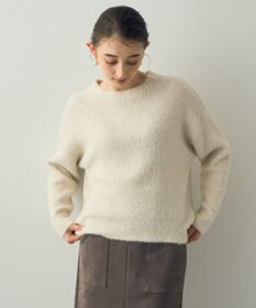 YECCA VECCA 2wayラメフェザーニット