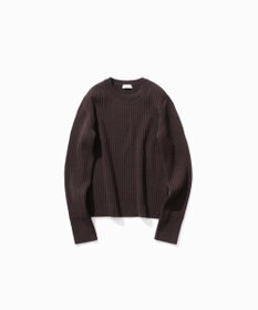 ATON NATURAL DYED WOOL | クルーネックリブセーター