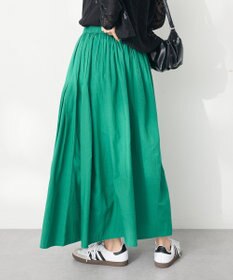 CRAFT STANDARD BOUTIQUE インド綿サイドタック切り替えスカート